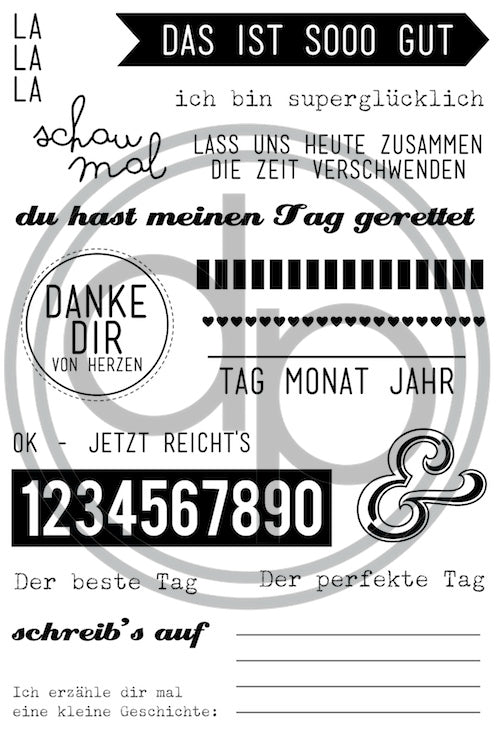 Klartext-Stempelset A6 "so gut"