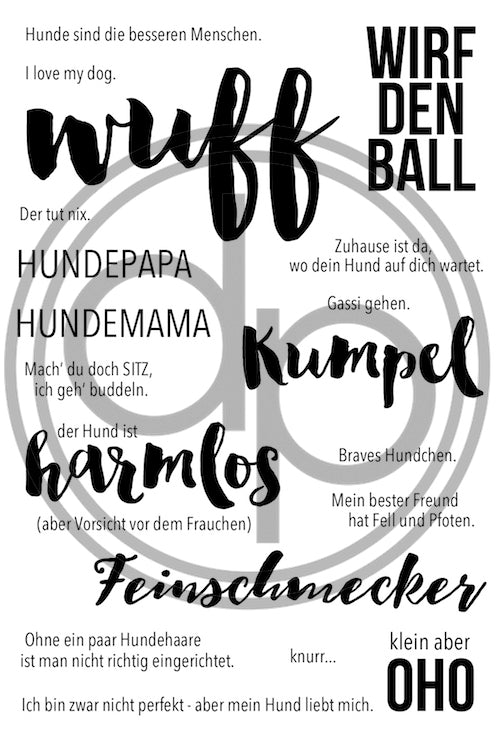 Klartext-Stempelset A6 "Wuff"