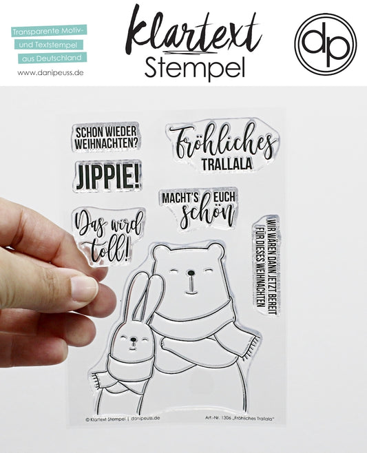 klartext stempel Fröhliches Trallala