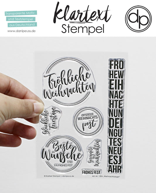 Klartext stempel Weihnachtssiegel