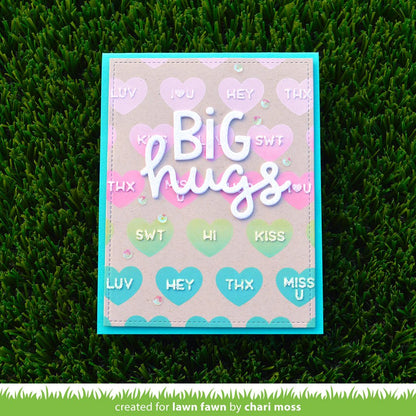 Lawn Fawn - Conversation Heart - Stencils