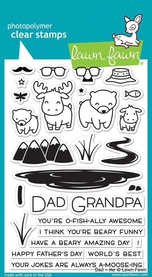 Lawn Fawn - Dad + Me  Clear Stamp