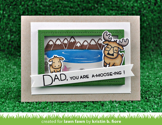 Lawn Fawn - Dad + Me  Clear Stamp