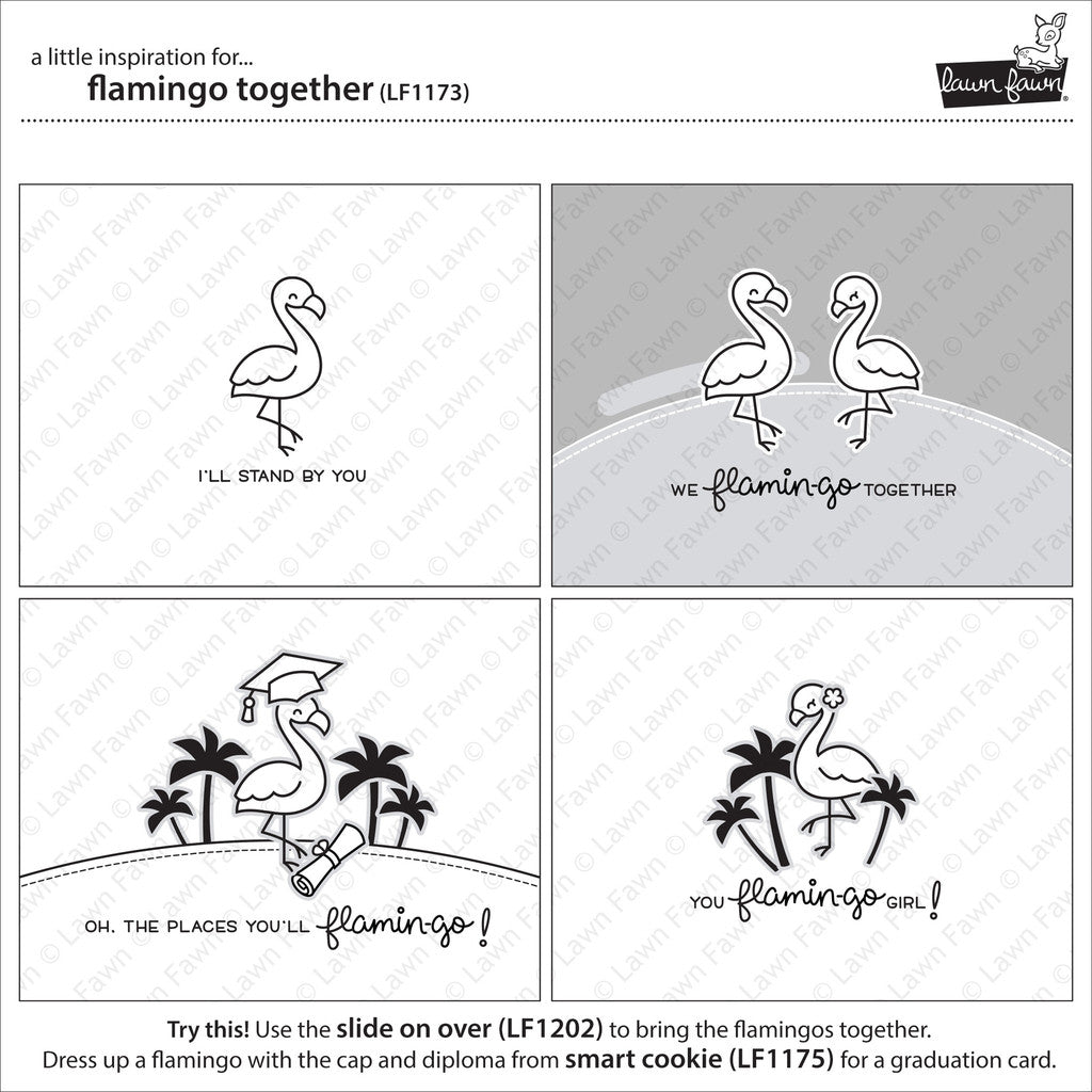 Lawn Fawn - Flamingo Together Clear Stamp