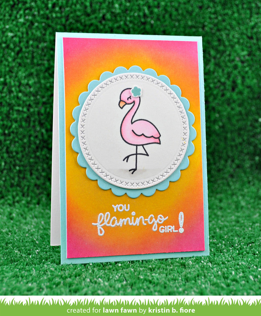 Lawn Fawn - Flamingo Together Clear Stamp