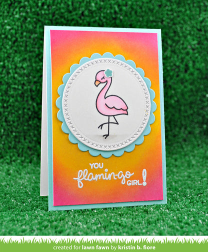 Lawn Fawn - Flamingo Together Clear Stamp