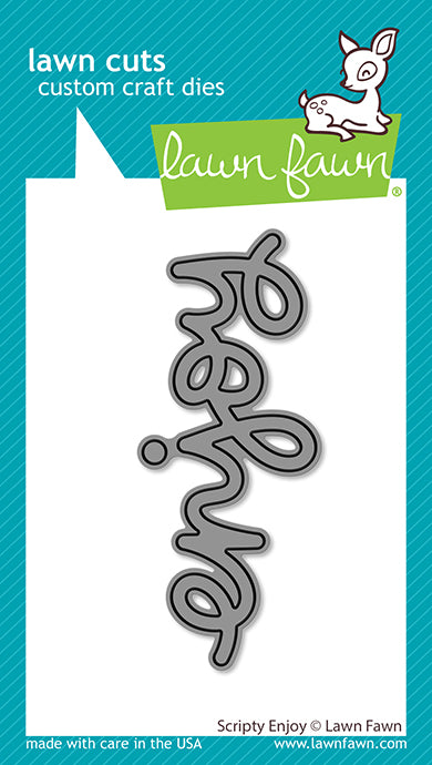 Lawn Fawn - Scripty enjoy - Stand alone Stanzschablone