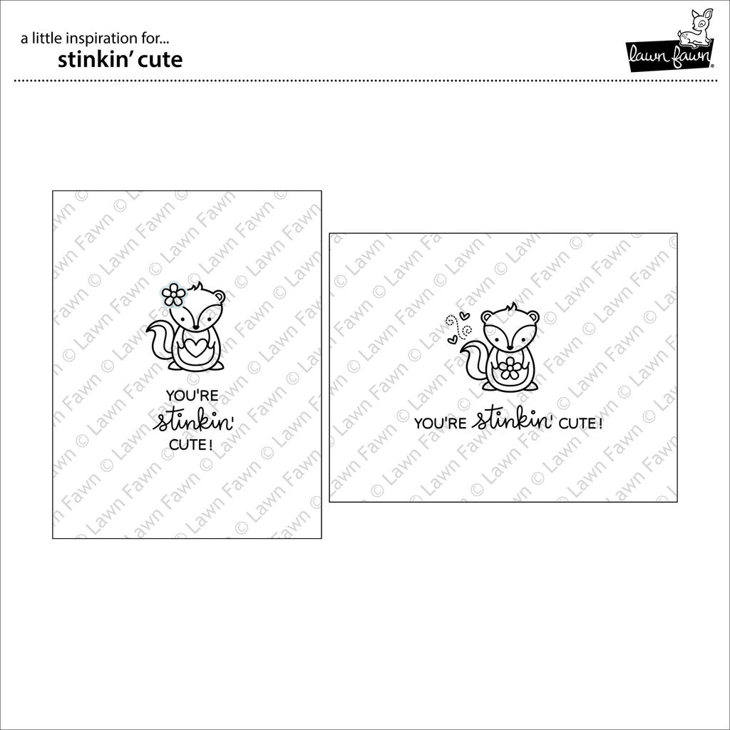 Lawn Fawn - Stinking' Cute Clear Stamp