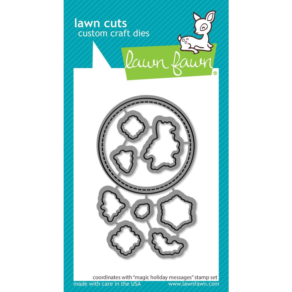 Lawn Cuts Custom Craft Die-Magic Holiday Messages