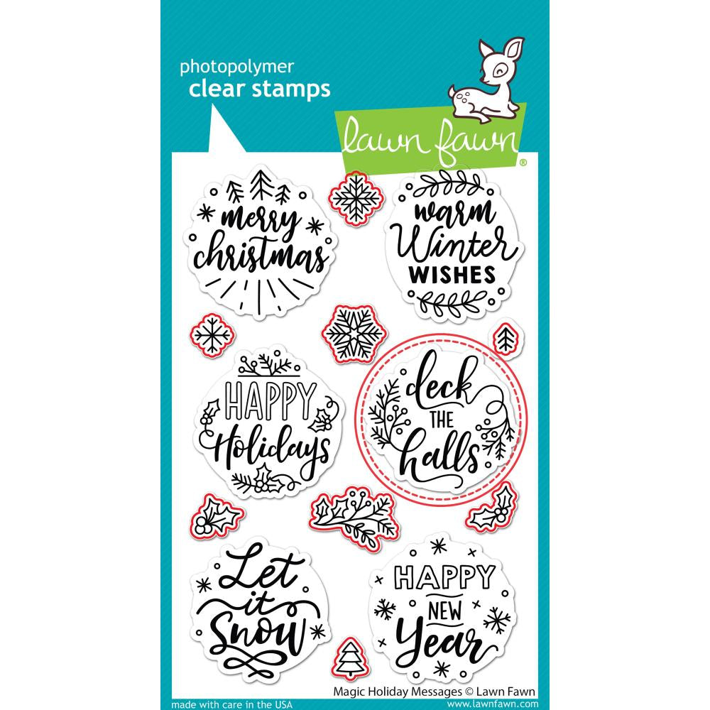 Lawn Cuts Custom Craft Die-Magic Holiday Messages