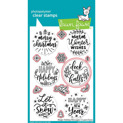 Lawn Cuts Custom Craft Die-Magic Holiday Messages