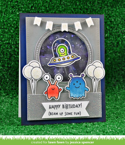 Lawn Fawn - Beam Me Up - Clear Stamps 4x6