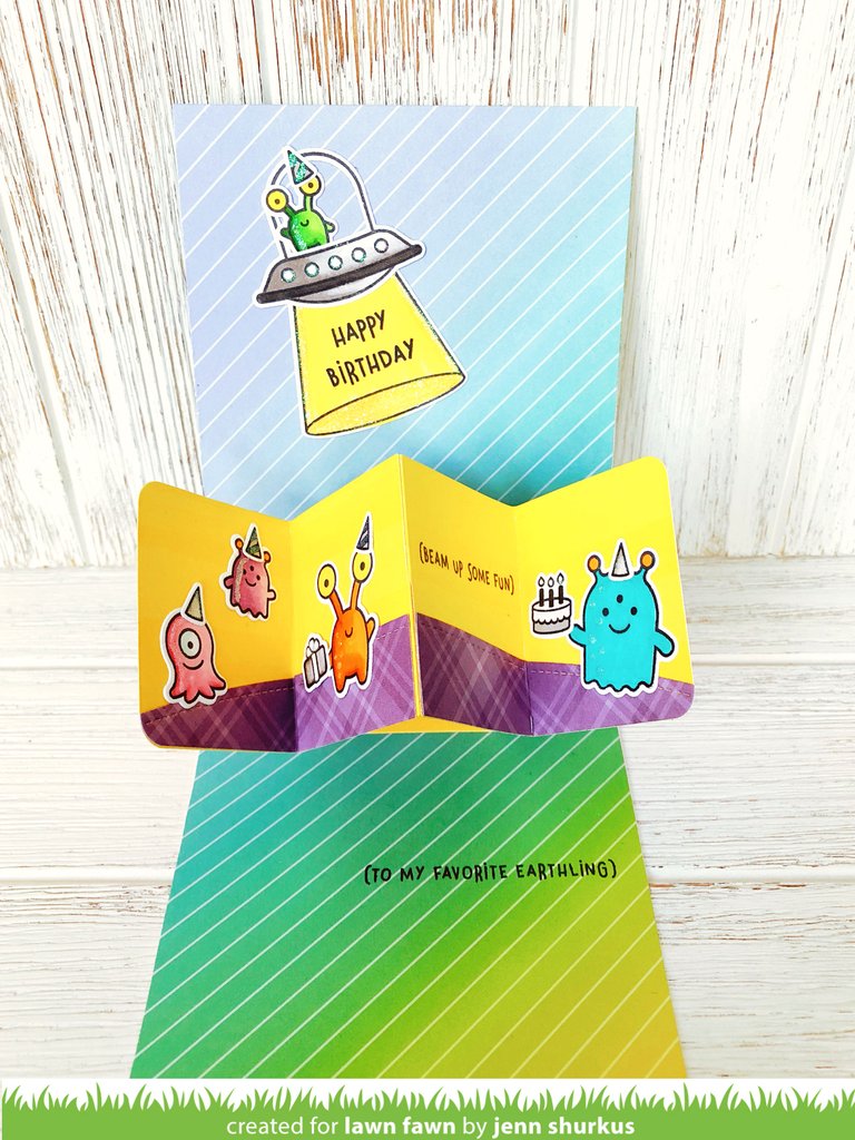 Lawn Fawn - Beam Me Up - Clear Stamps 4x6