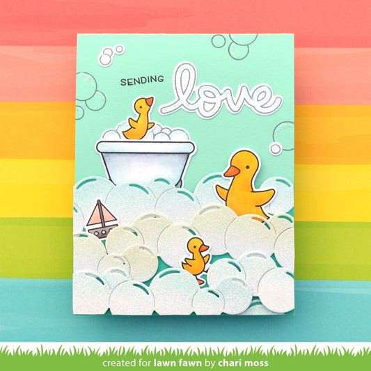 Lawn Fawn Bubble Border Stand Alone Stanze