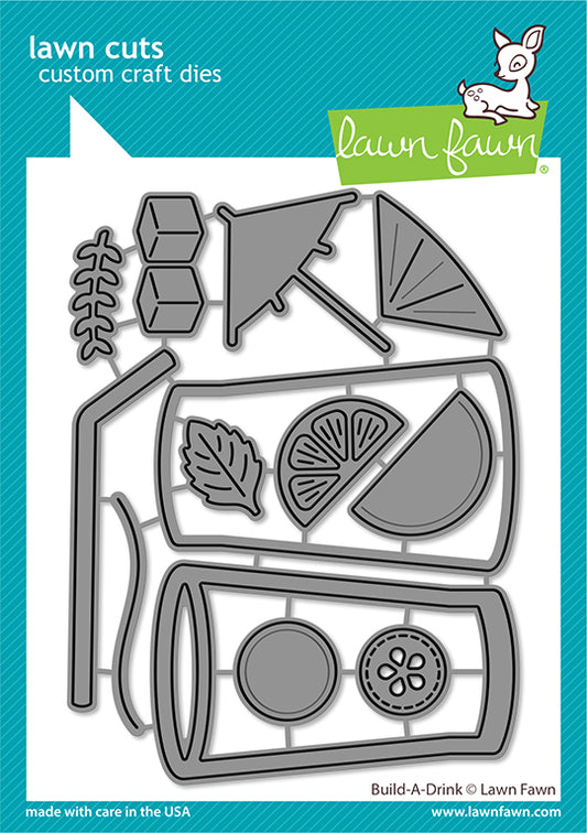 Lawn Fawn - Build-a-drink - Stand alone Stanzschablone
