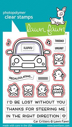 Lawn Fawn car critters Stanzen