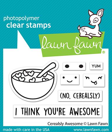 Lawn Fawn - Cerealsly Awesome - Clear Stamps 2x3