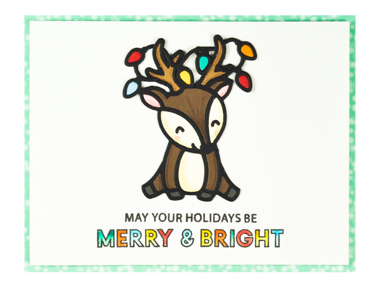 Lawn Fawn - Cheery Deer - Stand Alone Stanze