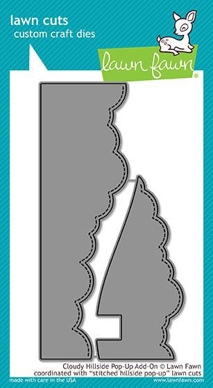 Lawn Fawn - Cloudy Hillside Pop-Up Add-On - Stanze