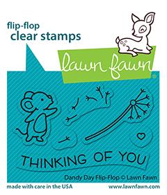 Lawn Fawn - Dandy Day Flip-Flop - Stempel Set 2x3