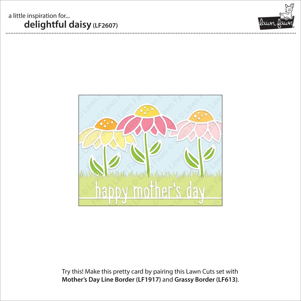 Lawn Fawn - Delightful Daisy - Stand Alone Stanze