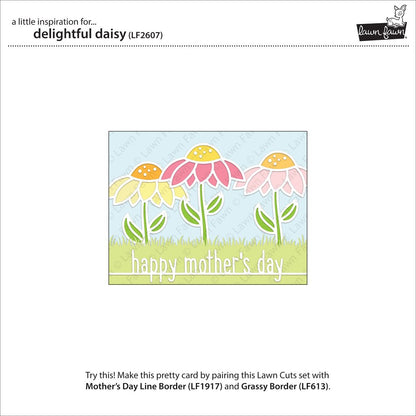 Lawn Fawn - Delightful Daisy - Stand Alone Stanze