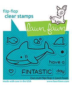 Lawn Fawn - Duh-Nuh Flip-Flop - Clear Stamps 2x3