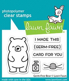 Lawn Fawn - Germ-Free Bear - Stempel Set 2x3