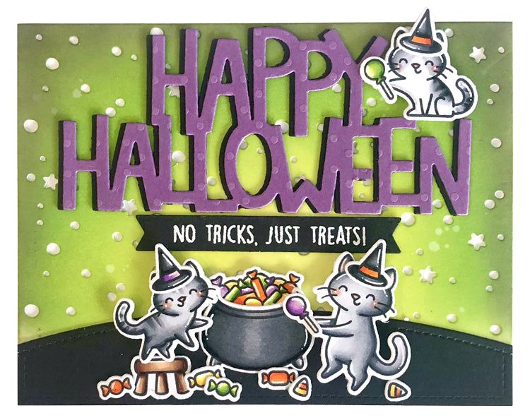 Lawn Fawn - Giant Happy Halloween - Stand Alone Stanze