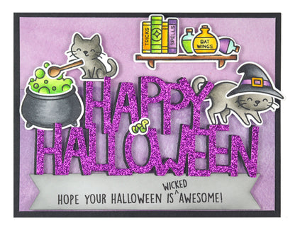 Lawn Fawn - Giant Happy Halloween - Stand Alone Stanze