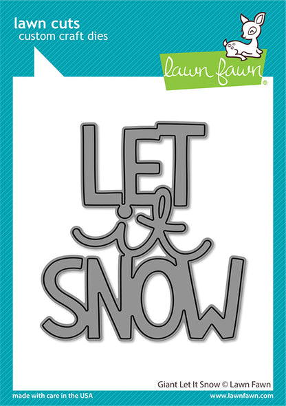 Lawn Fawn - Giant Let -It Snow - Stand Alone Stanze