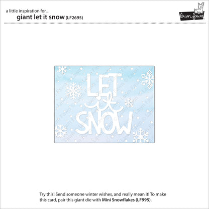 Lawn Fawn - Giant Let -It Snow - Stand Alone Stanze