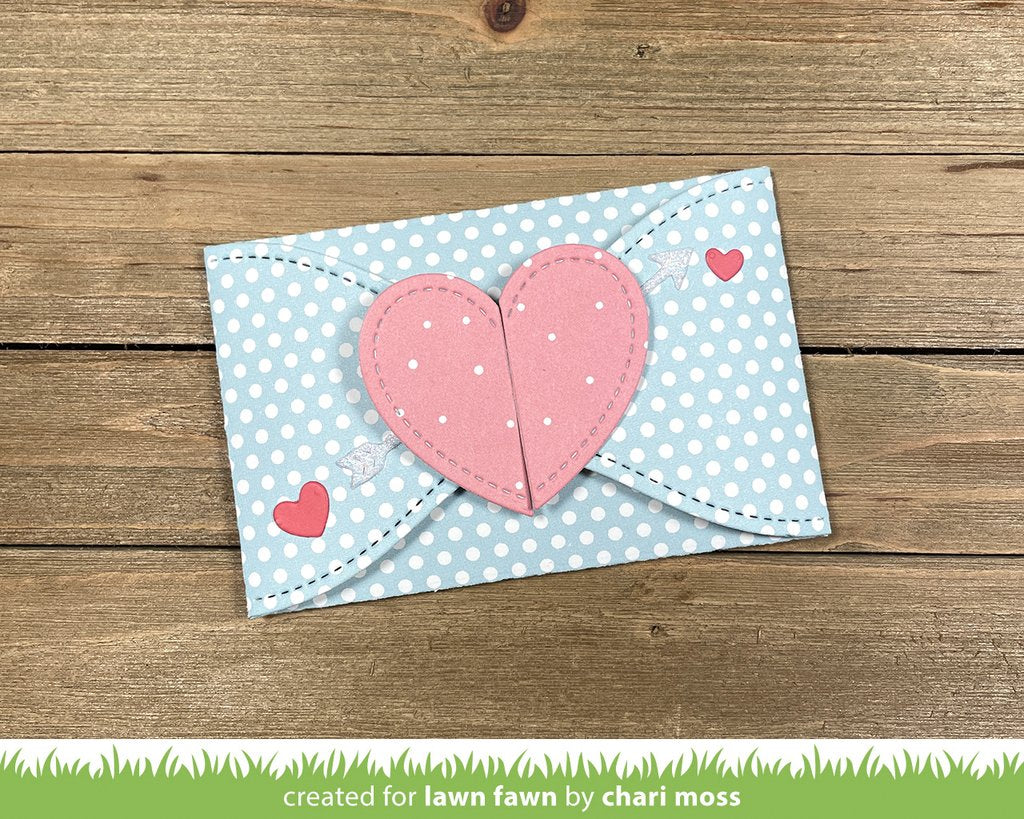Lawn Fawn Gift Card Heart Envelope Stand alone Stanze