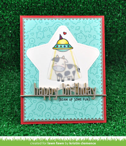 Lawn Fawn - Happy Birthday Line Border - Stanze