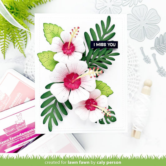 Lawn Fawn - Happy Hibiscus - Stand Alone Stanzen