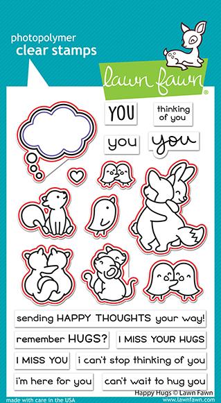 Lawn Fawn - happy hugs - Stanze