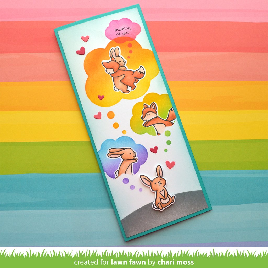 Lawn Fawn - Happy Hugs - Stempel Set 4x6