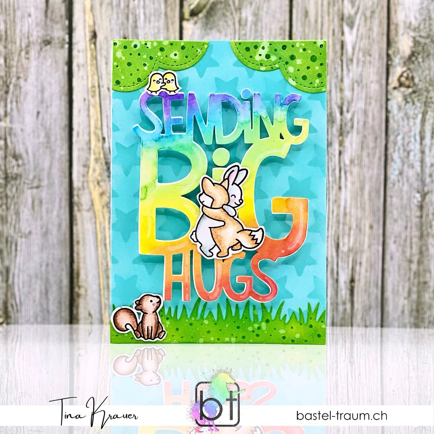 Lawn Fawn - Happy Hugs - Stempel Set 4x6