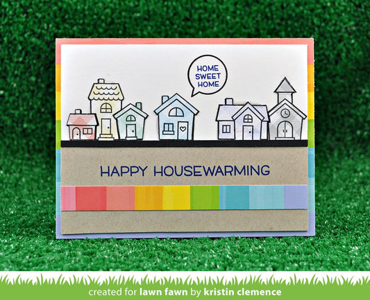 Lawn Fawn - Happy Village - Clear Stamps 4x6