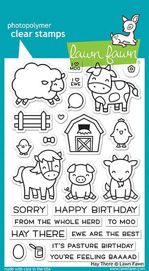 Lawn Fawn - Hay There - Clear Stamps 4x6