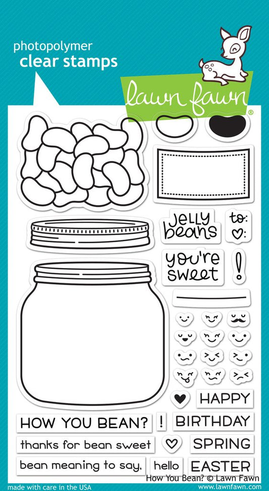 Lawn Fawn - How You Bean? - Clear Stamp 4x6