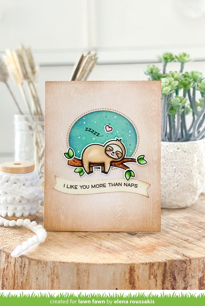 Lawn Fawn - I Like Naps - Clear Stamps 2x3