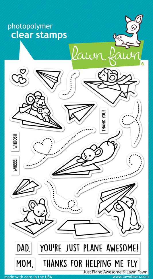 Lawn Fawn - Just Plane awesome - Stamp Set bastel-traum.ch
