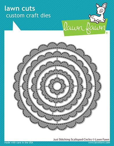 Lawn Fawn - Just Stitching Scalloped Circles - Stand Alone Stanzen