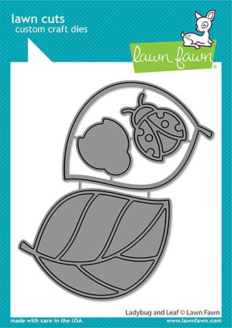 Lawn Fawn - Ladybug and Leaf - Stand Alone Stanze