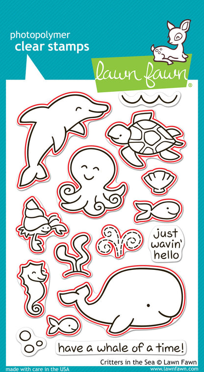 Lawn Fawn - Lawn Cuts - Critters In The Sea