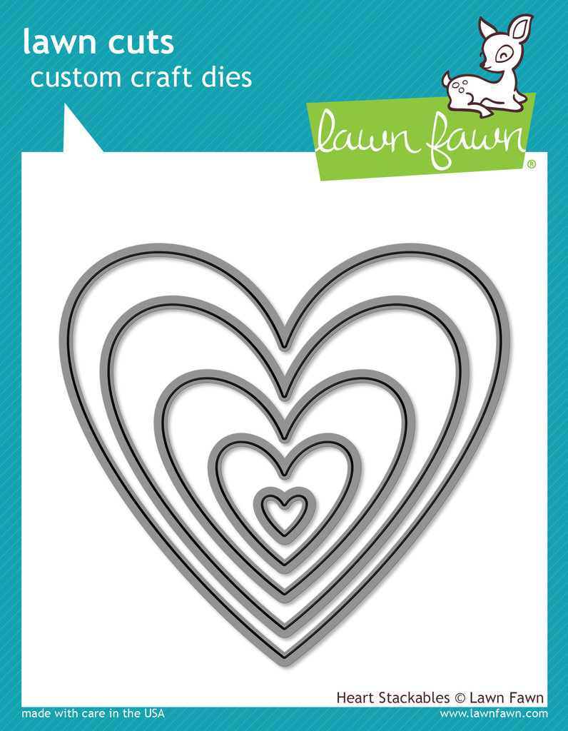 Lawn Fawn - Lawn Cuts - Heart Stackables