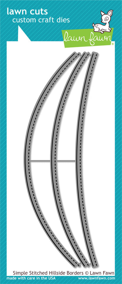 Lawn Fawn - Lawn Cuts - Simple Stitched Hillside Border