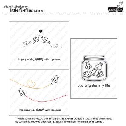 Lawn Fawn - Little Fireflies - Clear Stamps 2x3
