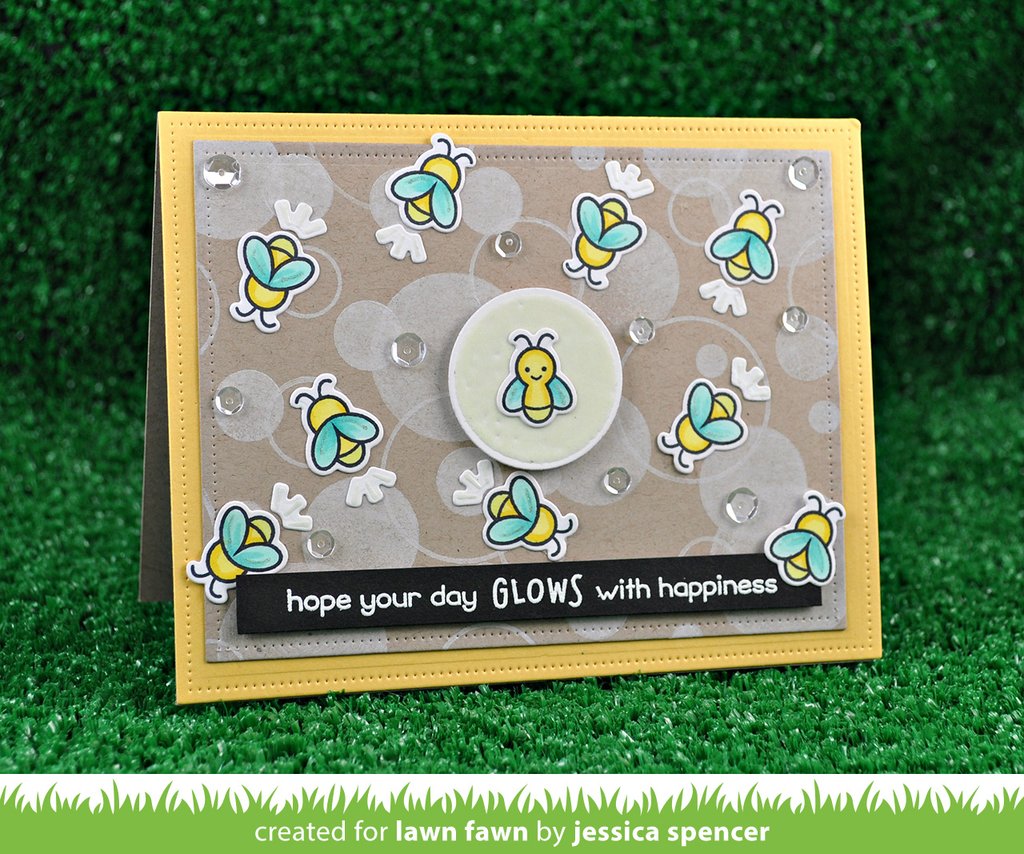 Lawn Fawn - Little Fireflies - Clear Stamps 2x3